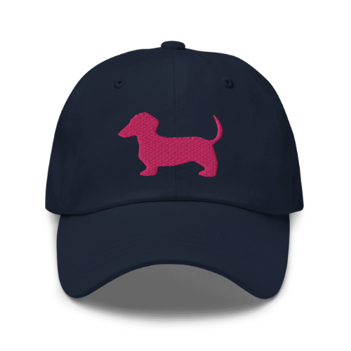 Sutton Sisters Australia Women's Navy/Pink Dachshund Cap