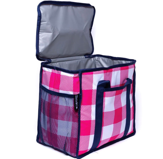 Sista&Co. Mid-Size Cooler Bag - Pink & Navy