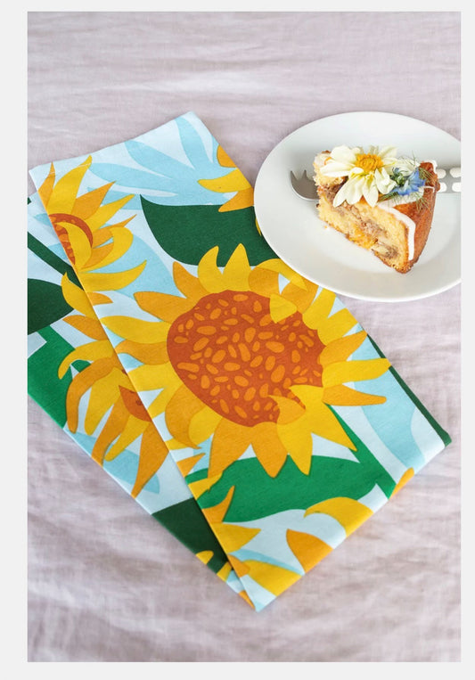 Sunflower Cotton Tea Towel