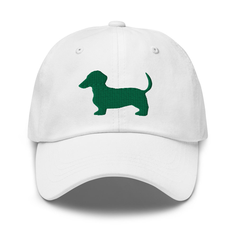 Sutton Sisters Australia White/Green Dachshund Cap