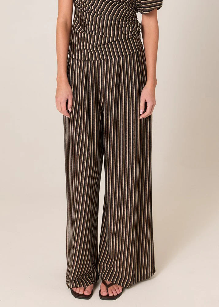 Fate + Becker Everlyn Metallic Jersey Pant - Multicolour