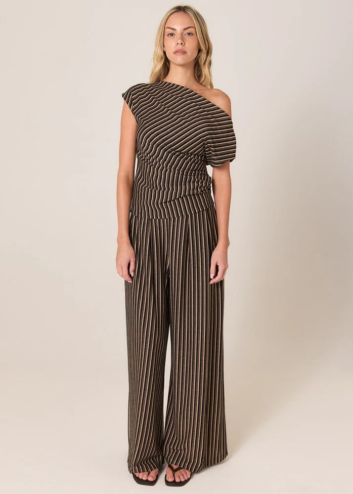 Fate + Becker Everlyn Metallic Jersey Pant - Multicolour