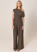 Fate + Becker Everlyn Metallic Jersey Pant - Multicolour