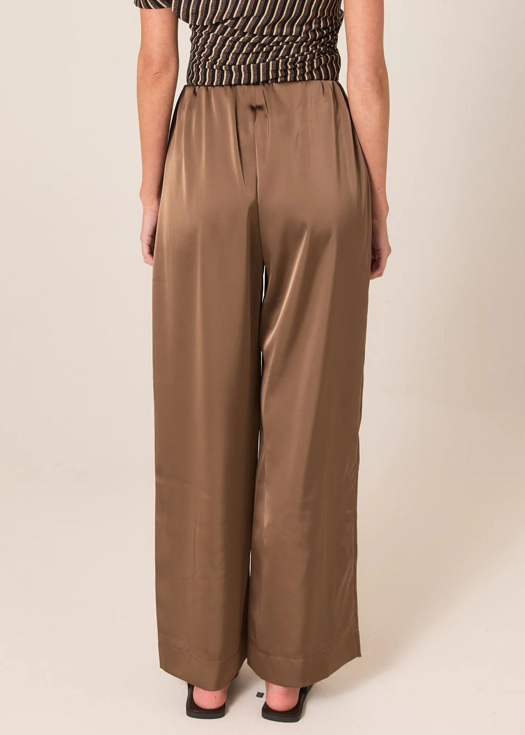 Fate + Becker Dahlia Satin Pant - Bronze