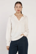 Fate + Becker Solenne Polo Knit - Cream