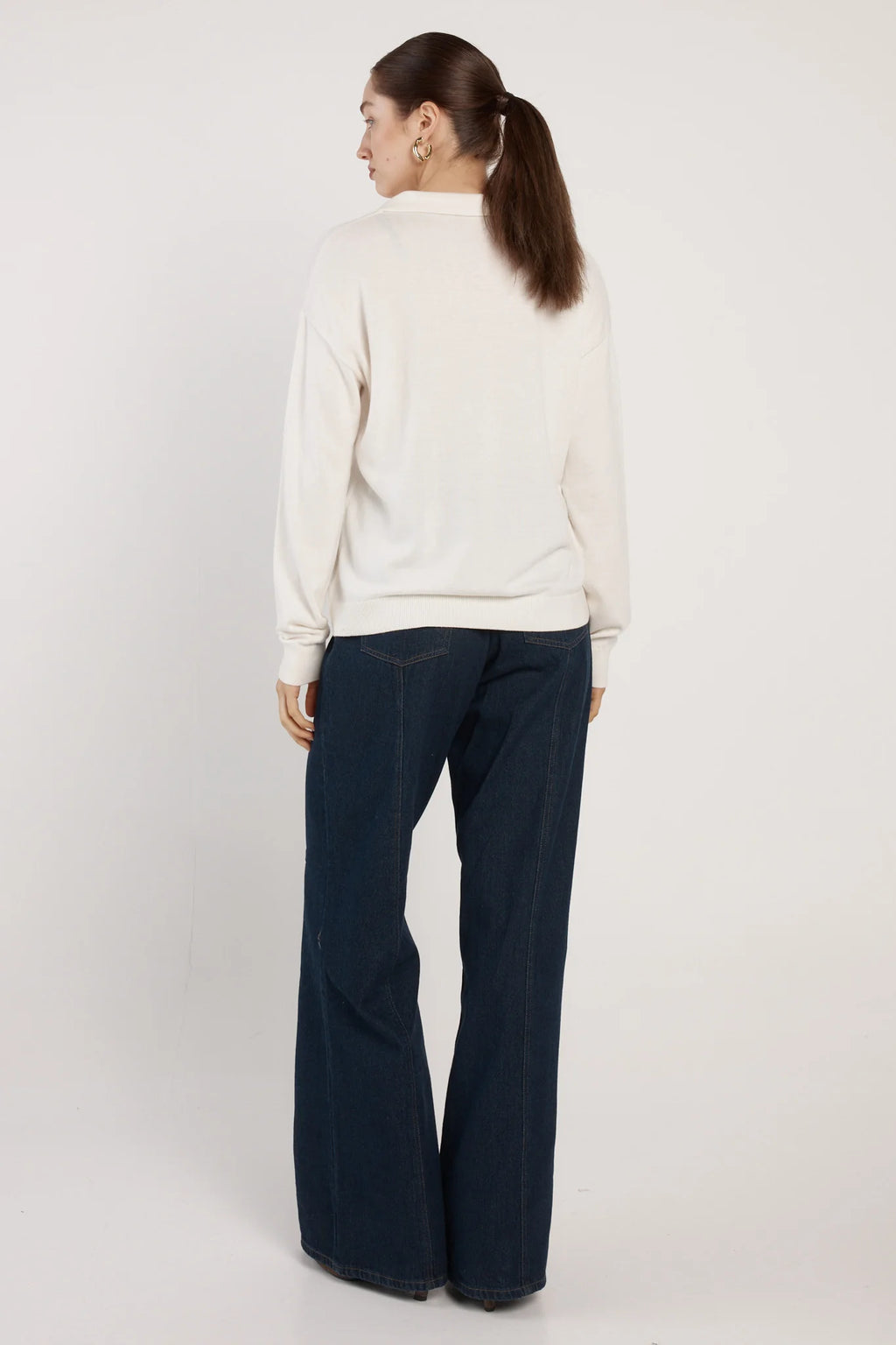 Fate + Becker Solenne Polo Knit - Cream