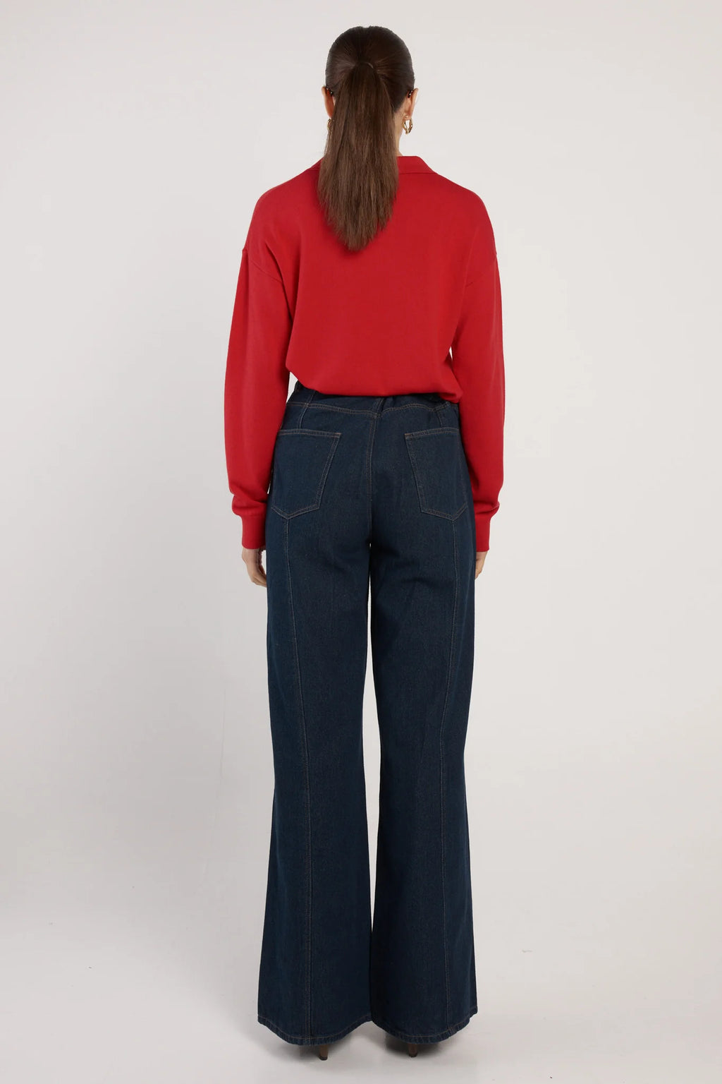Fate + Becker Solenne Polo Knit - Red