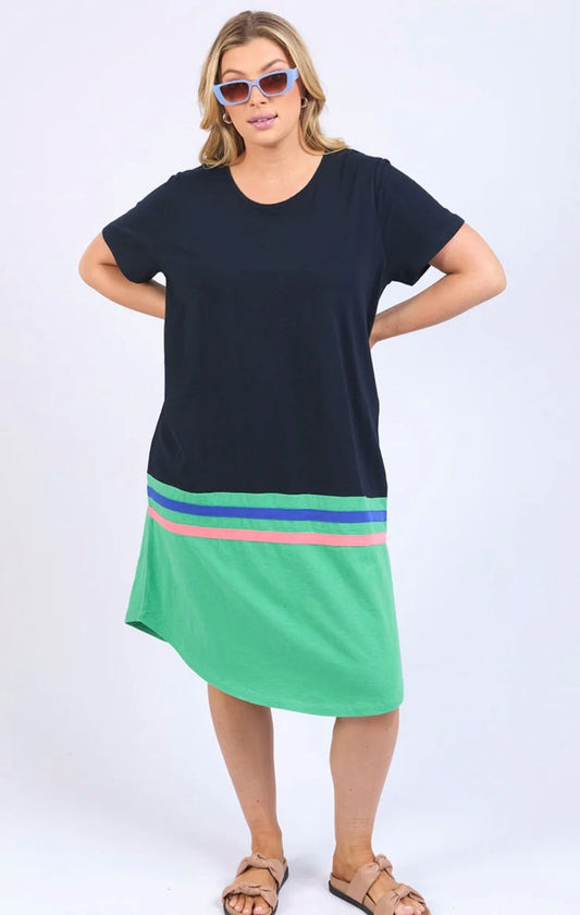 ELM Rhea Tee Dress 8128012.NAVY