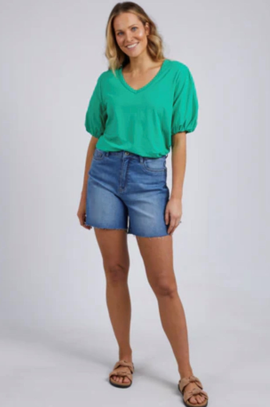 ELM Joy Short Sleeve Bright Green Tee 81X4316.GREB