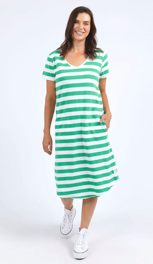 ELM MAEVE MIDI DRESS - STRIPE 81X4158.GREB