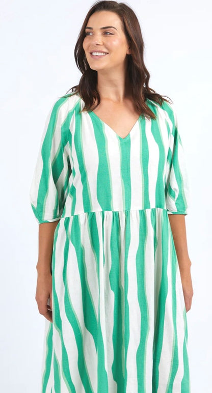 ELM SPRITZ STRIPE DRESS 8149035.GREB