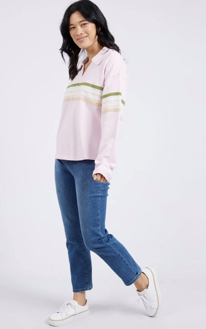 Elm Field Rugby Sweat 8138051.PPink (Powder Pink)