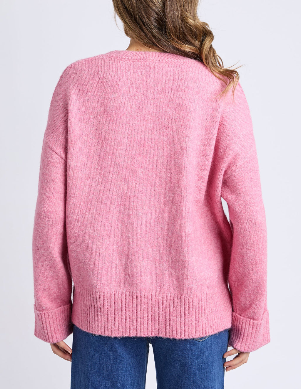 ELM Intarsia Heart Knit Quartz Pink 8177007.QRTZ