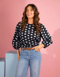 ELM Dotty Top Classic Navy Spot 8177012.CNAV