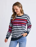 ELM Lollipop Crew Navy & White Stripe 8177075.STR