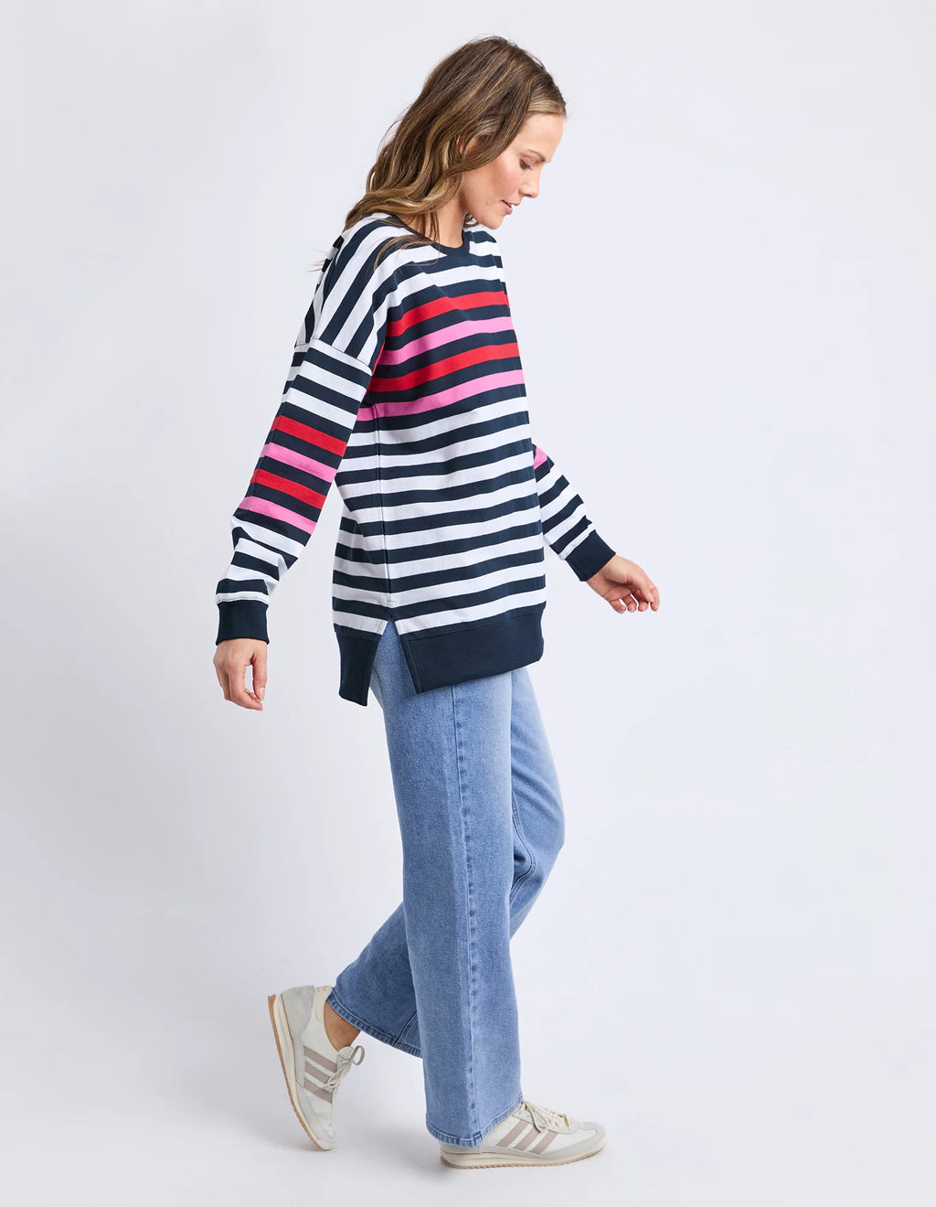 ELM Lollipop Crew Navy & White Stripe 8177075.STR