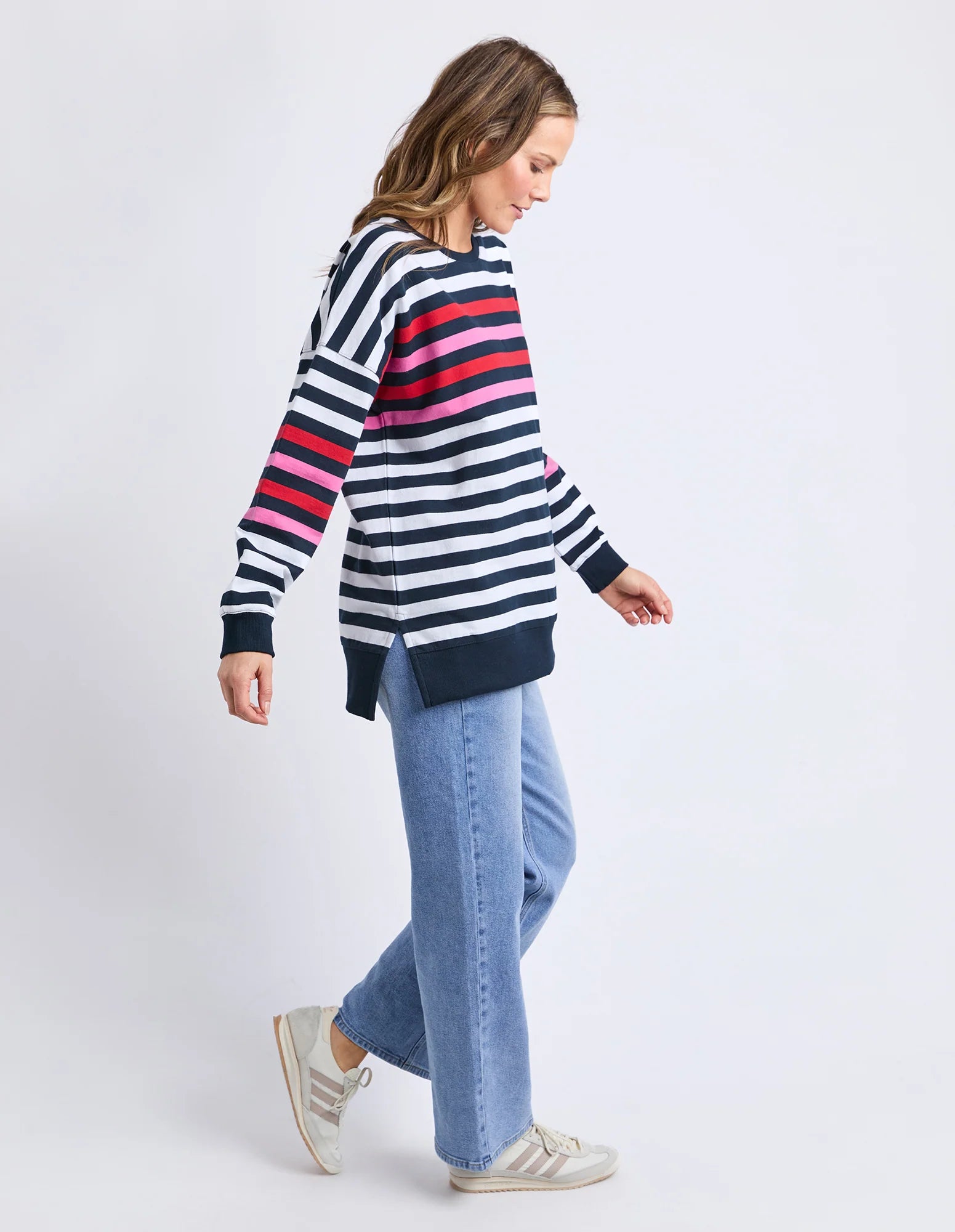 ELM Lollipop Crew Navy & White Stripe 8177075.STR
