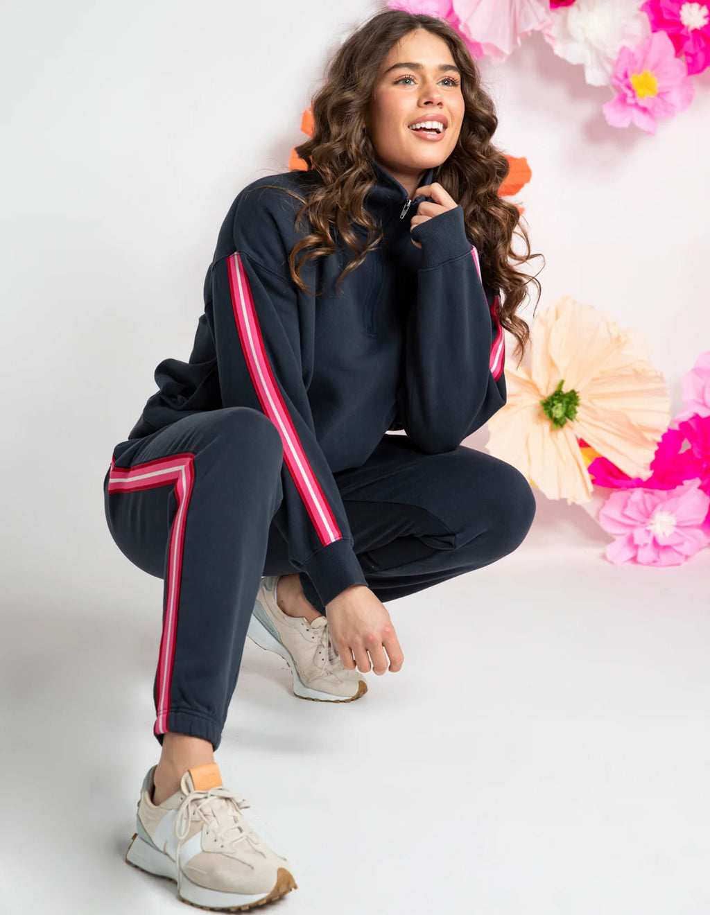 ELM Lover 1/4 Zip Navy 8177076.NAVY