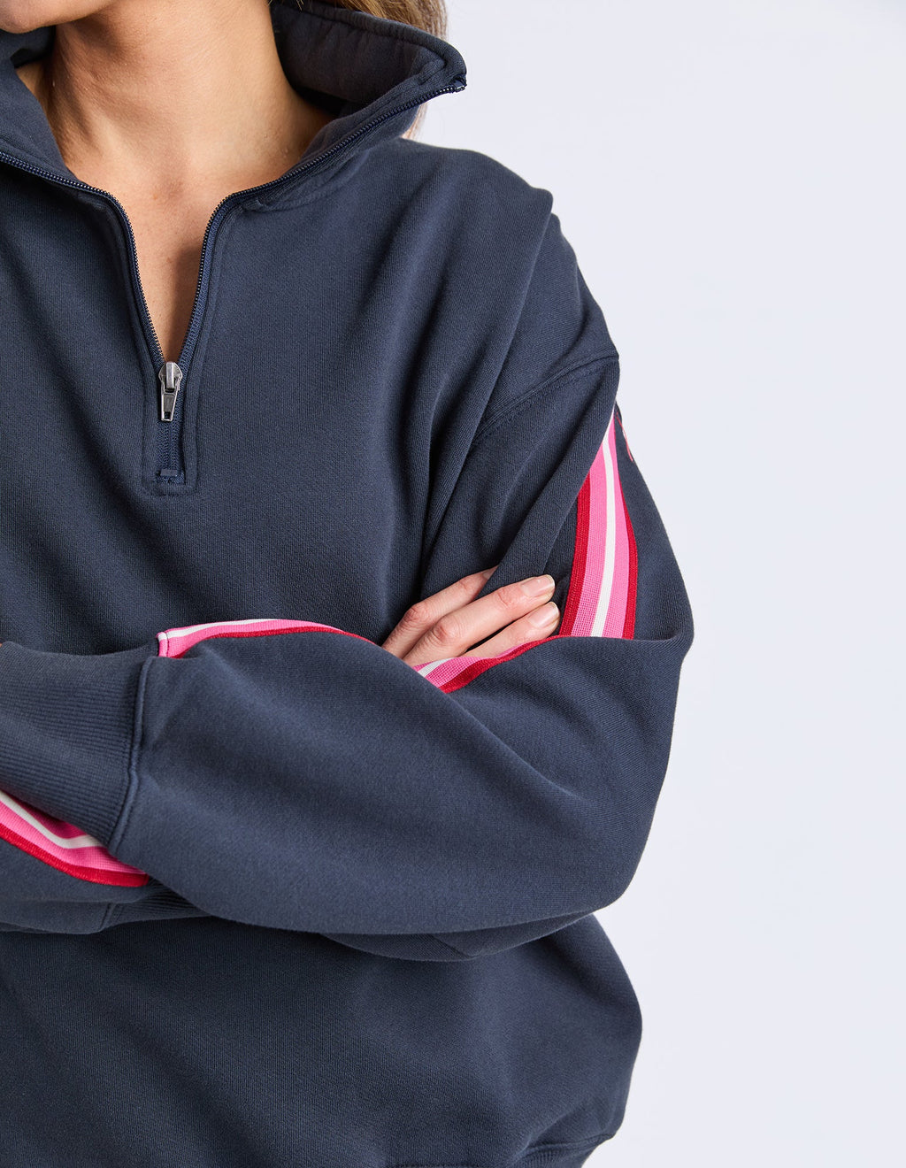 ELM Lover 1/4 Zip Navy 8177076.NAVY
