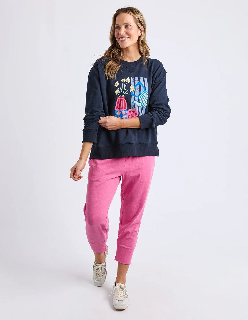 ELM Fill Your Cup Crew Navy 8177080.NAVY
