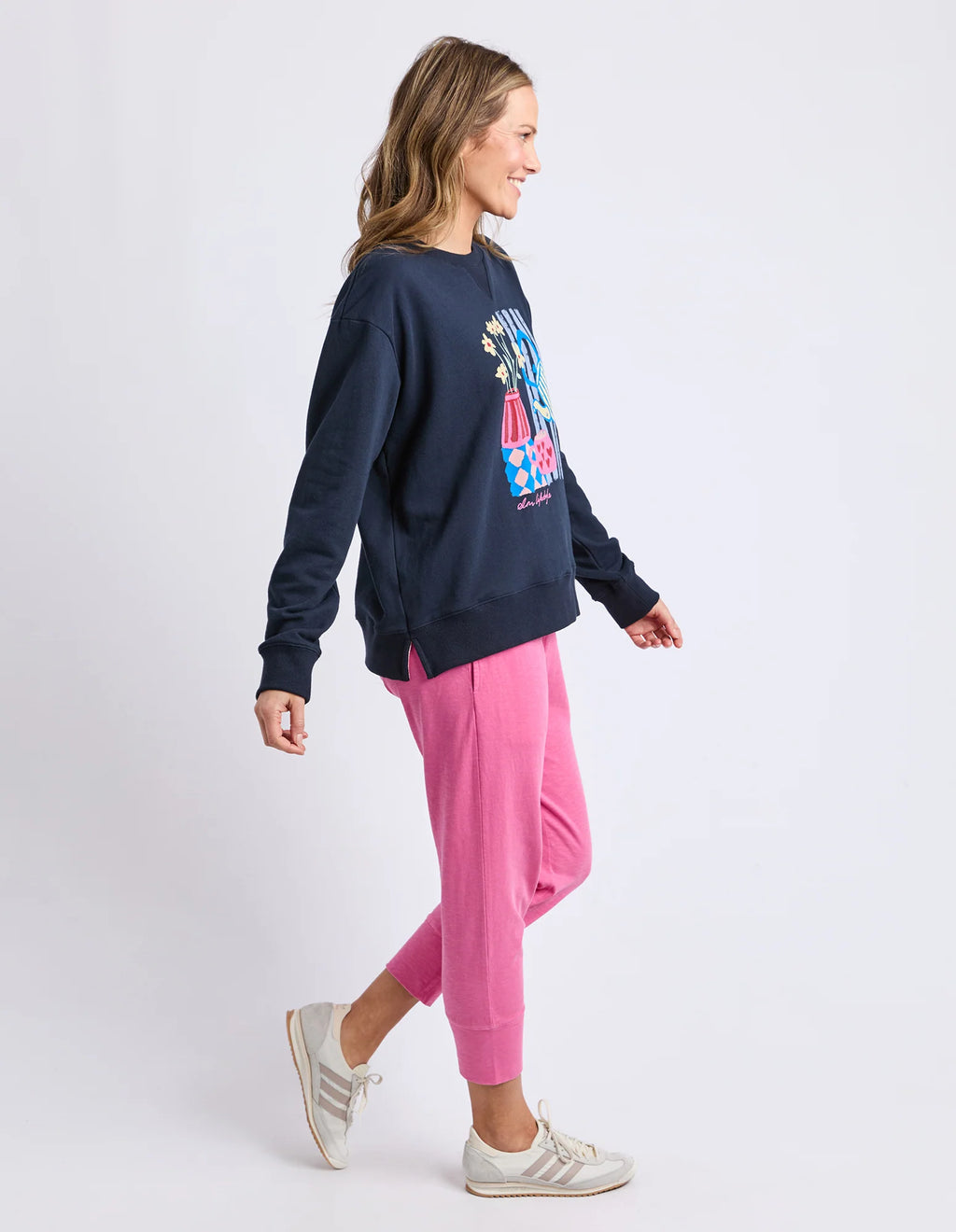 ELM Fill Your Cup Crew Navy 8177080.NAVY