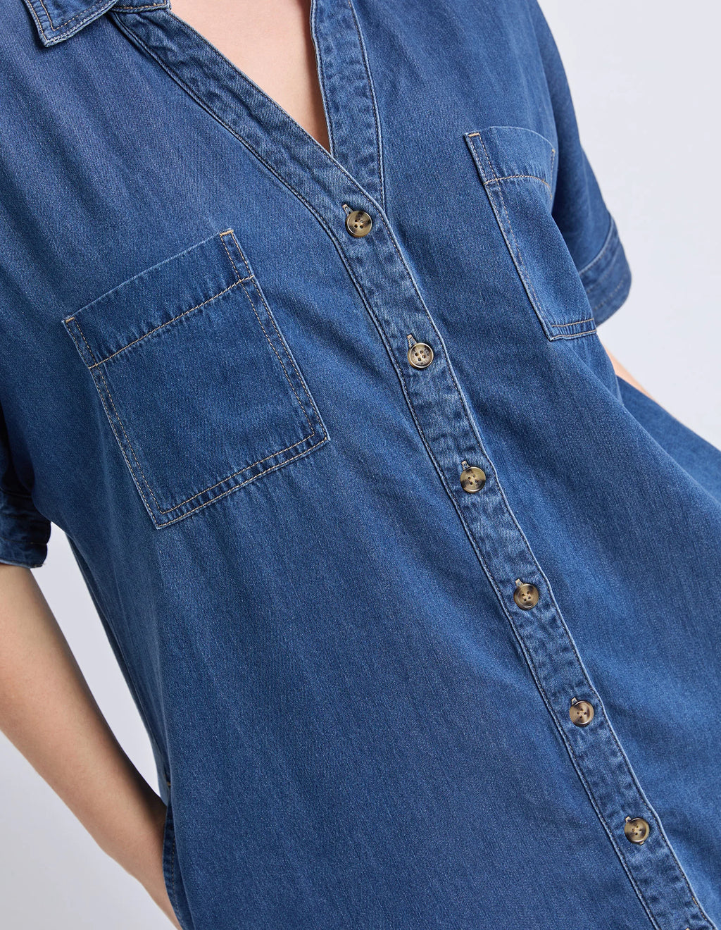 ELM Demi Denim Dress Dark Blue Wash 81D1599.DBLU