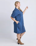 ELM Demi Denim Dress Dark Blue Wash 81D1599.DBLU
