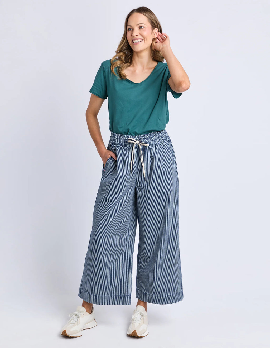 ELM Julia Pinstripe Denim Pant Blue & White Stripe 81D1602.BLU