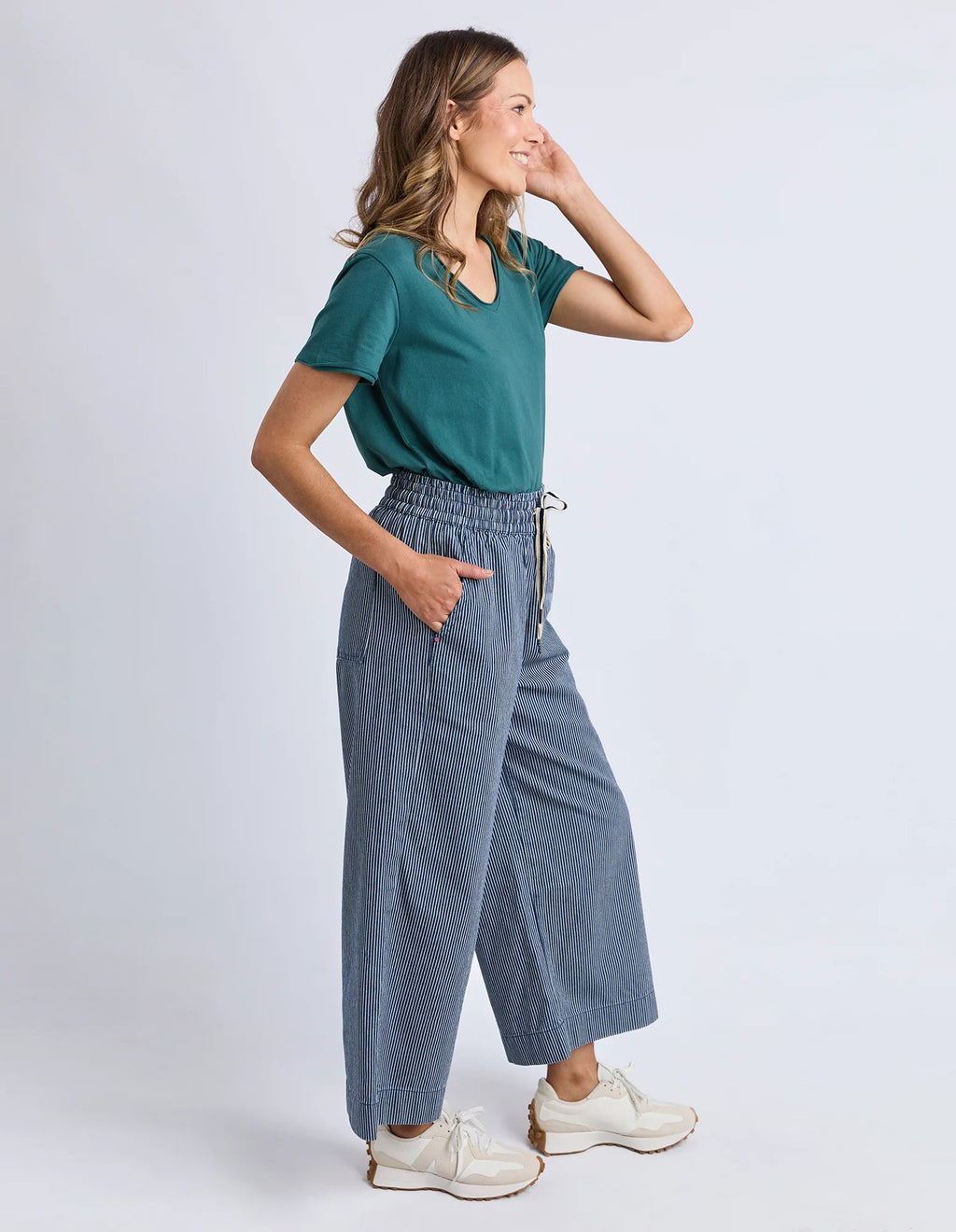 ELM Julia Pinstripe Denim Pant Blue & White Stripe 81D1602.BLU
