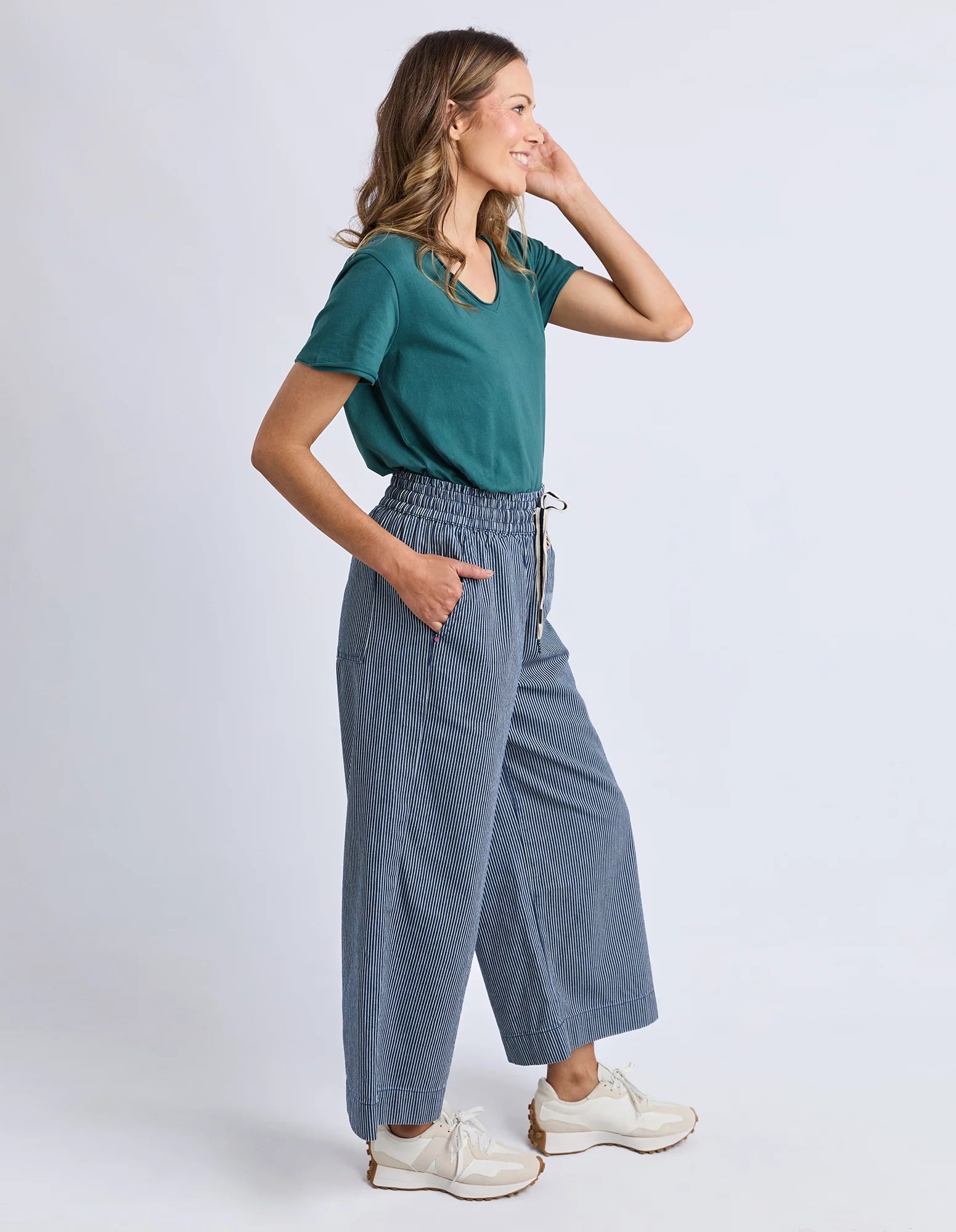 ELM Julia Pinstripe Denim Pant Blue & White Stripe 81D1602.BLU