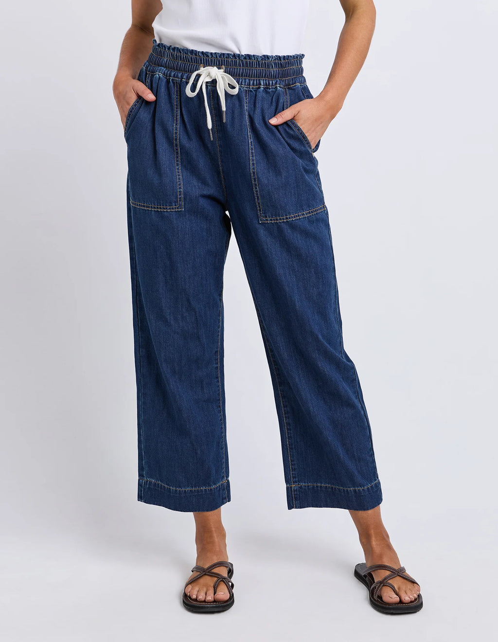 ELM Greta Slim Leg Denim Pant Extra Dark Wash 81D1621.SAPH