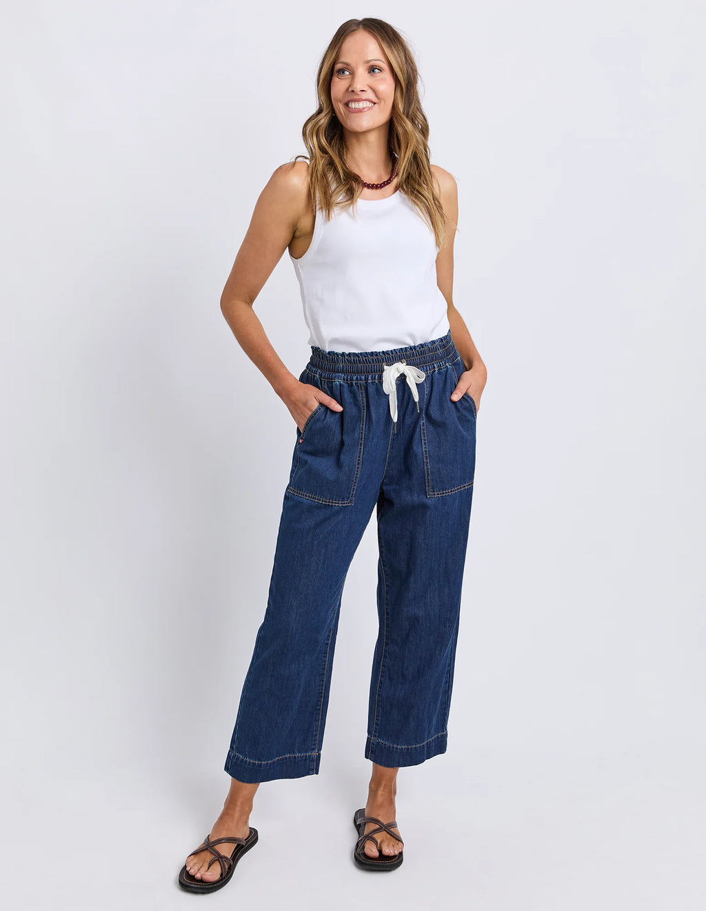 ELM Greta Slim Leg Denim Pant Extra Dark Wash 81D1621.SAPH