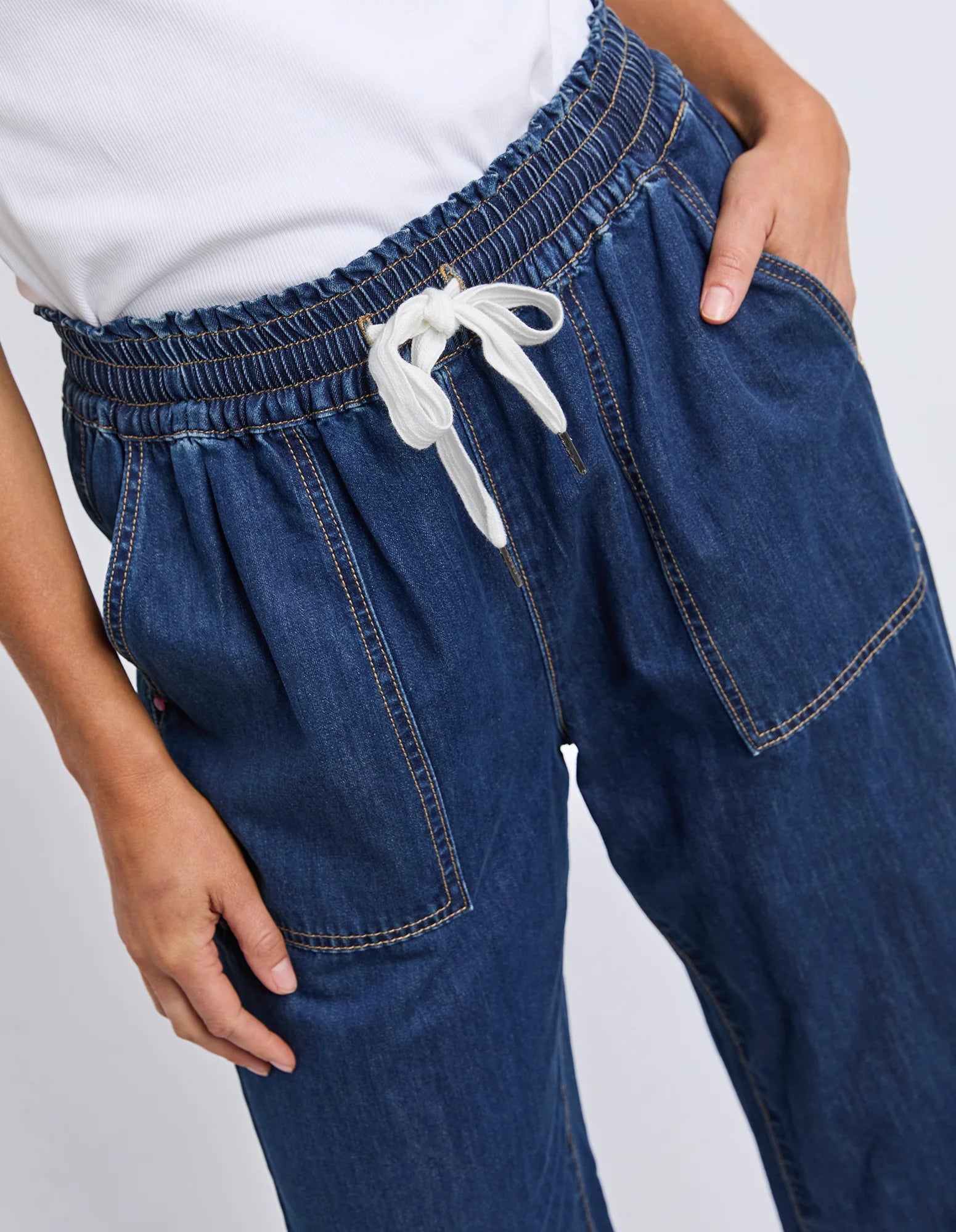 ELM Greta Slim Leg Denim Pant Extra Dark Wash 81D1621.SAPH