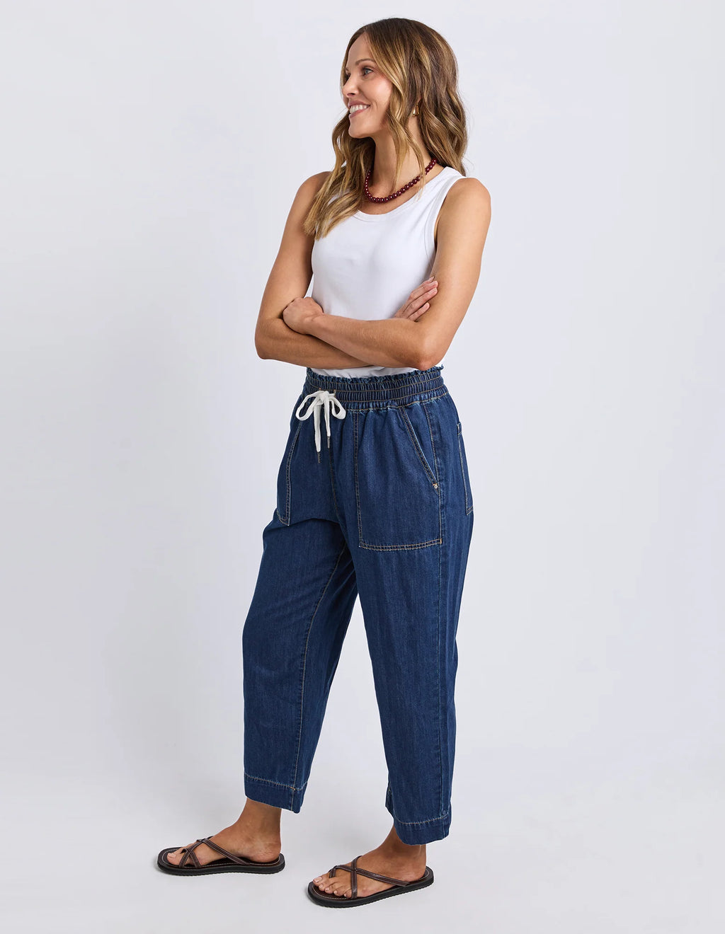 ELM Greta Slim Leg Denim Pant Extra Dark Wash 81D1621.SAPH