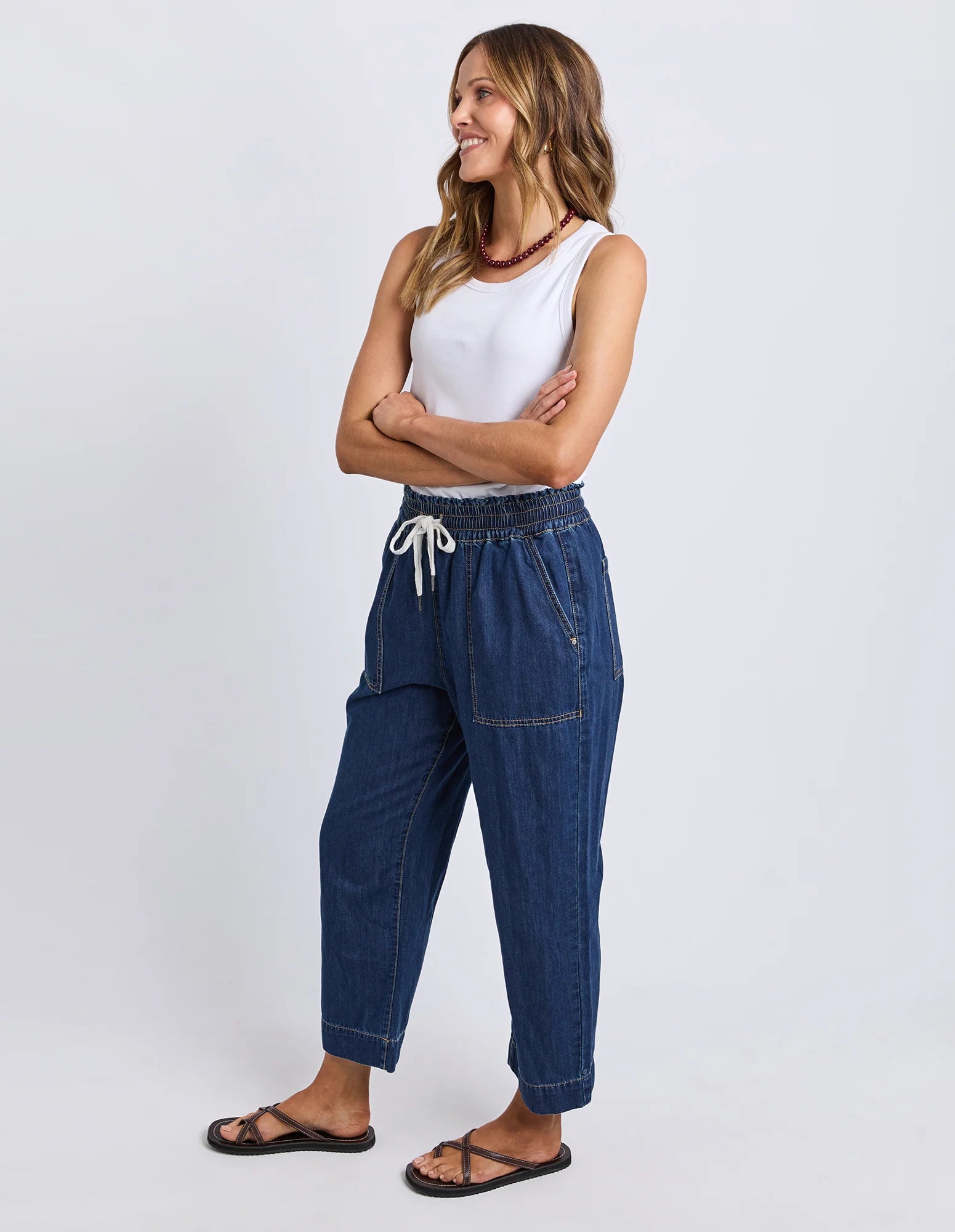 ELM Greta Slim Leg Denim Pant Extra Dark Wash 81D1621.SAPH