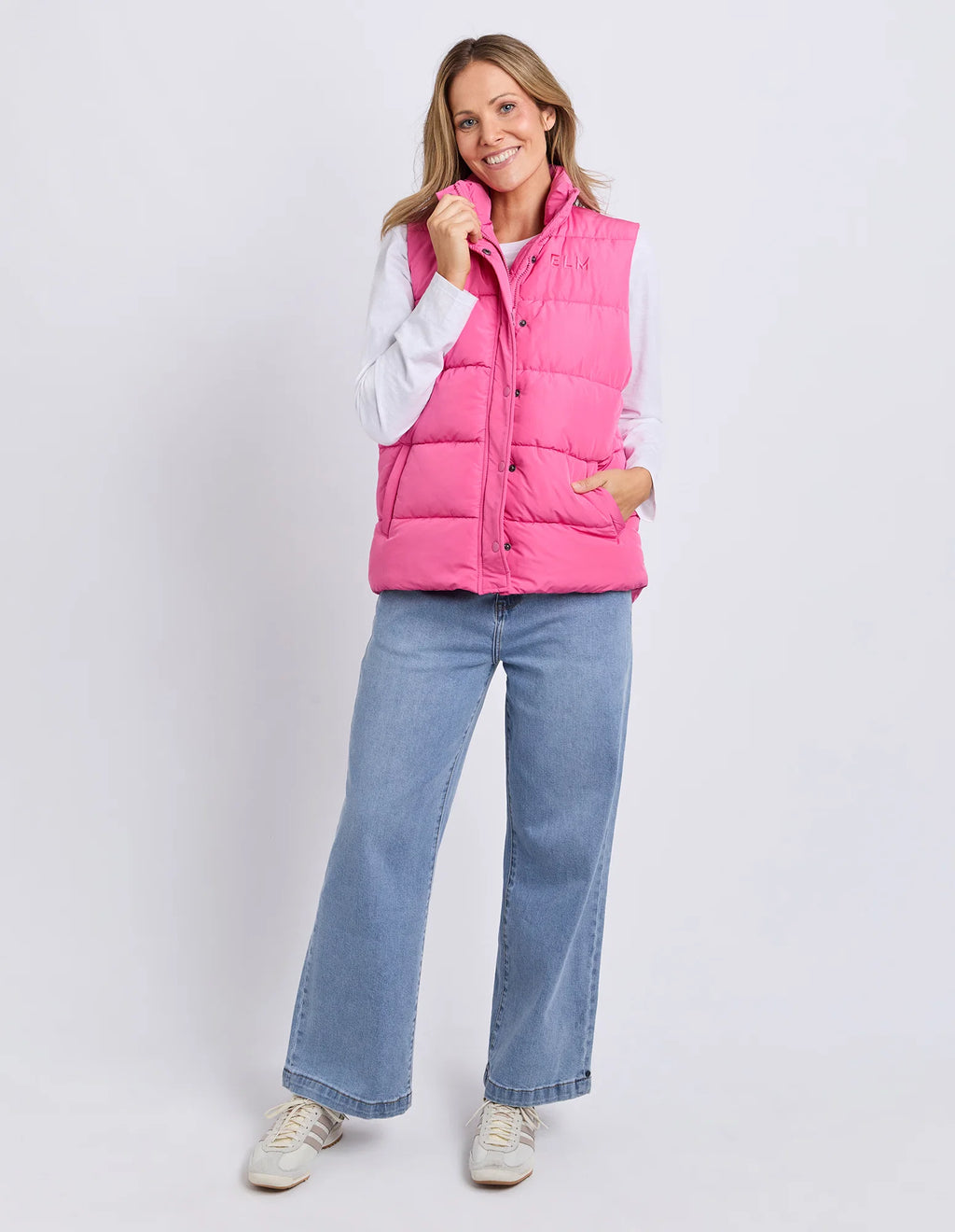 ELM Core Puffer Vest Hot Pink 81X4363.HPNK
