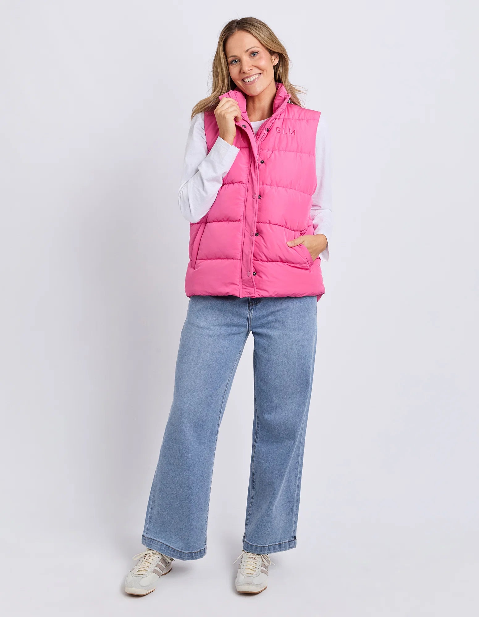 ELM Core Puffer Vest Hot Pink 81X4363.HPNK