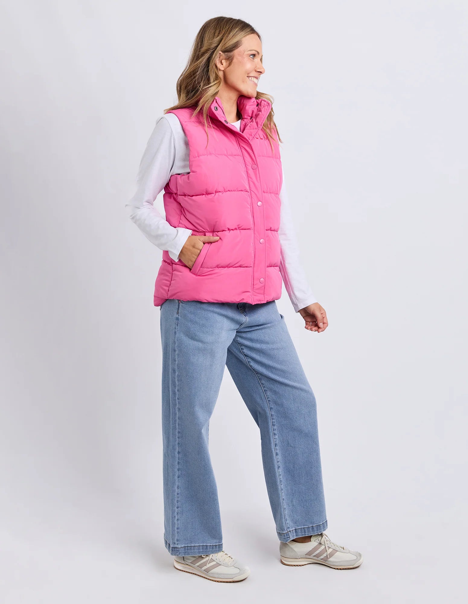 ELM Core Puffer Vest Hot Pink 81X4363.HPNK