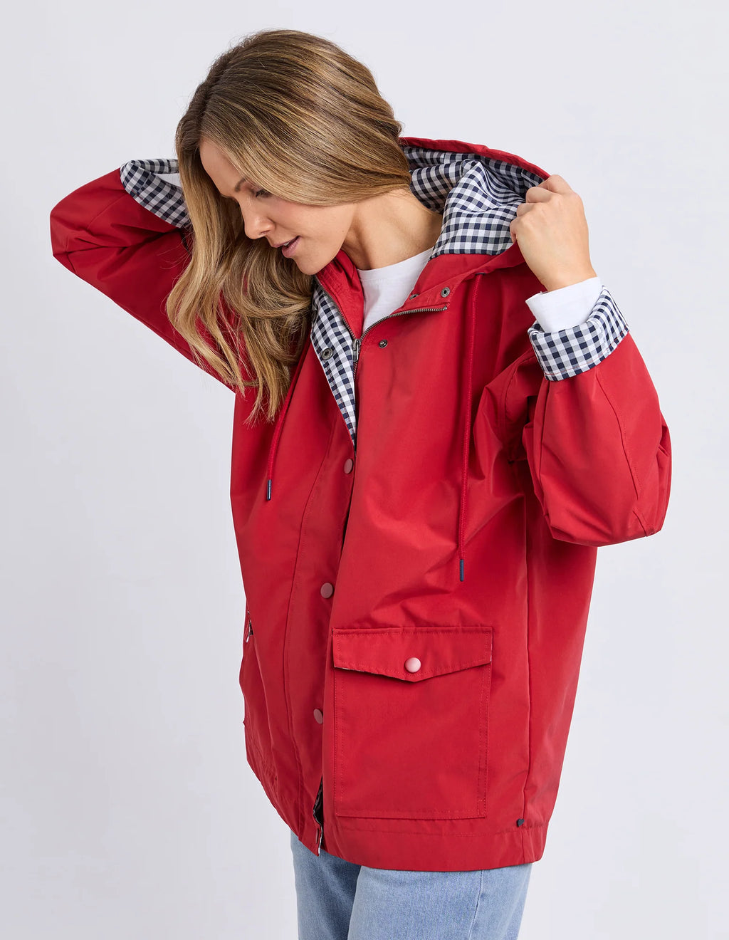 ELM Chelsea Rain Coat Cranberry 81X4388.CRAN