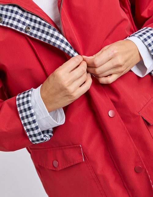 ELM Chelsea Rain Coat Cranberry 81X4388.CRAN