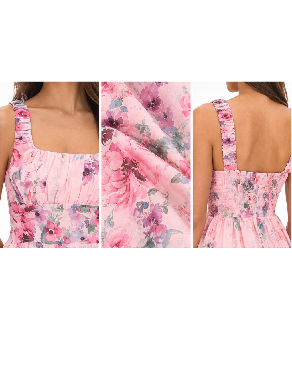 Here Comes the Sun Pink Floral Dress