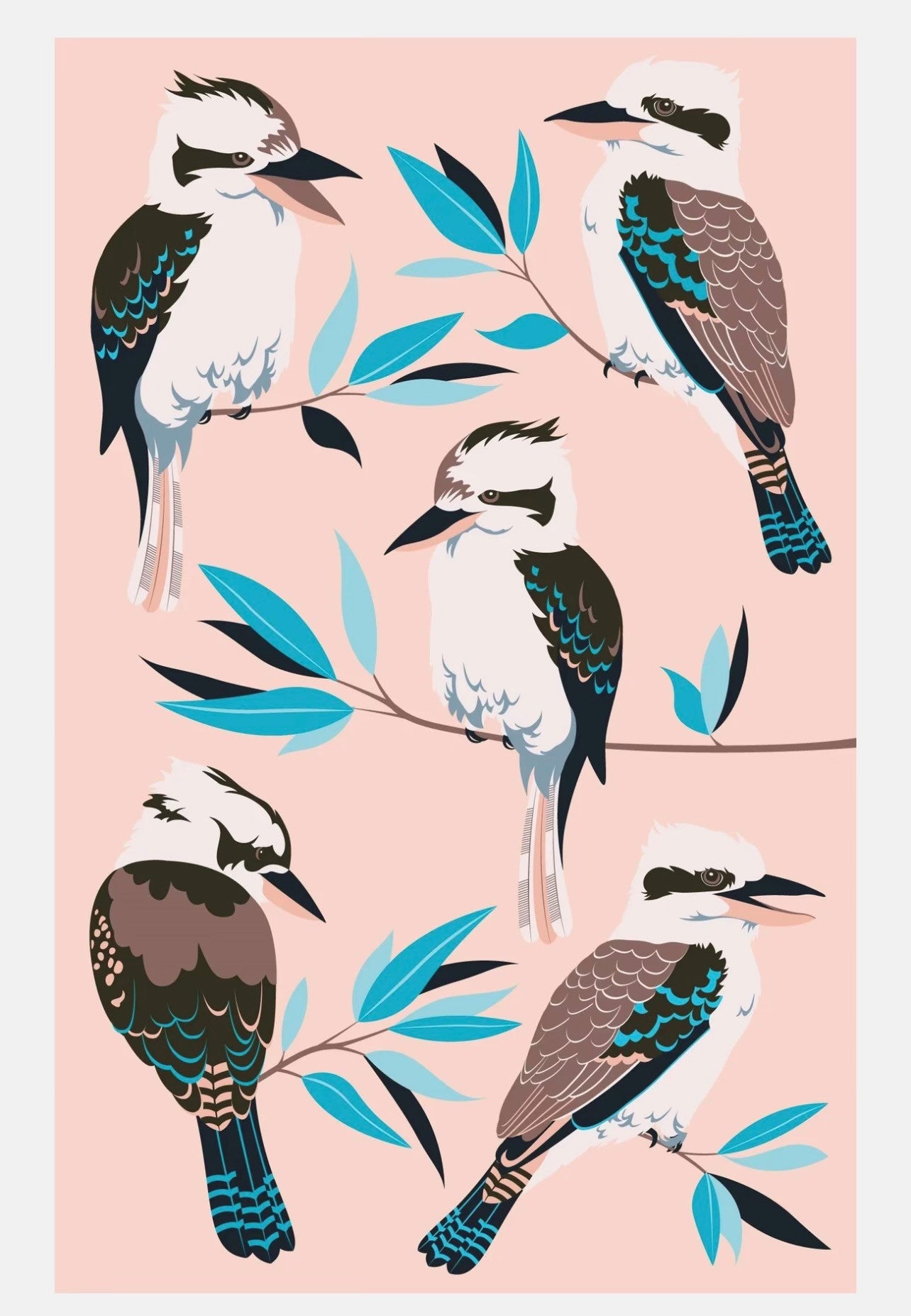 Kookaburra Cotton Tea Towel