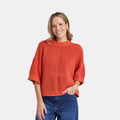ELM LUELA SHORT SLEEVE KNIT 8178008.ORNG