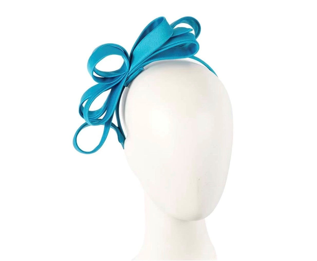 Turquoise Blue Bow Fascinator