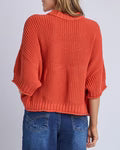 ELM LUELA SHORT SLEEVE KNIT 8178008.ORNG