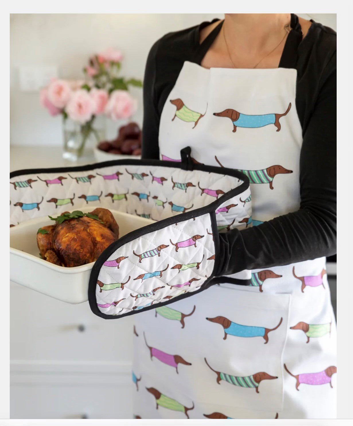 Sausage Dog Double Oven Mitt