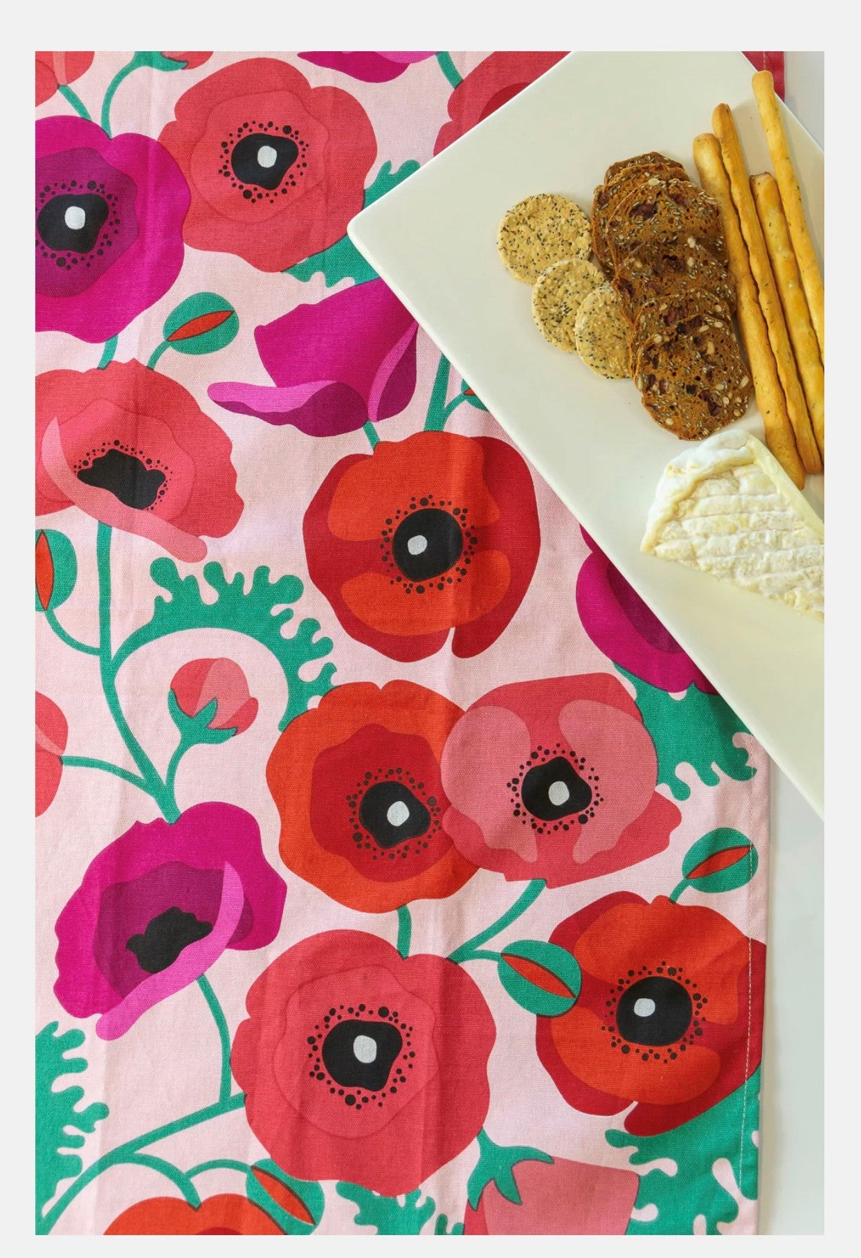 Poppies Cotton Tea Towel