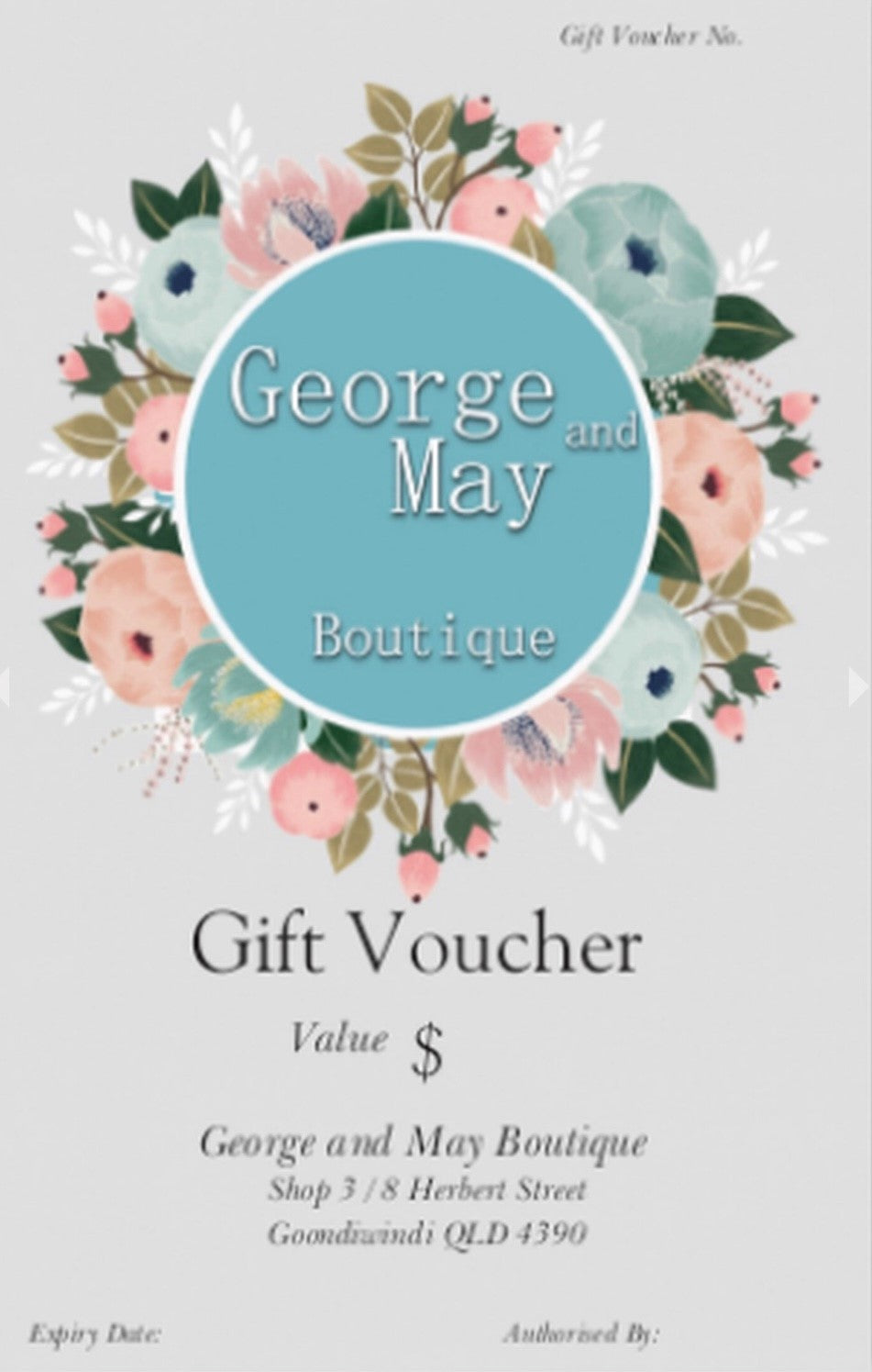 George and May Gift Card